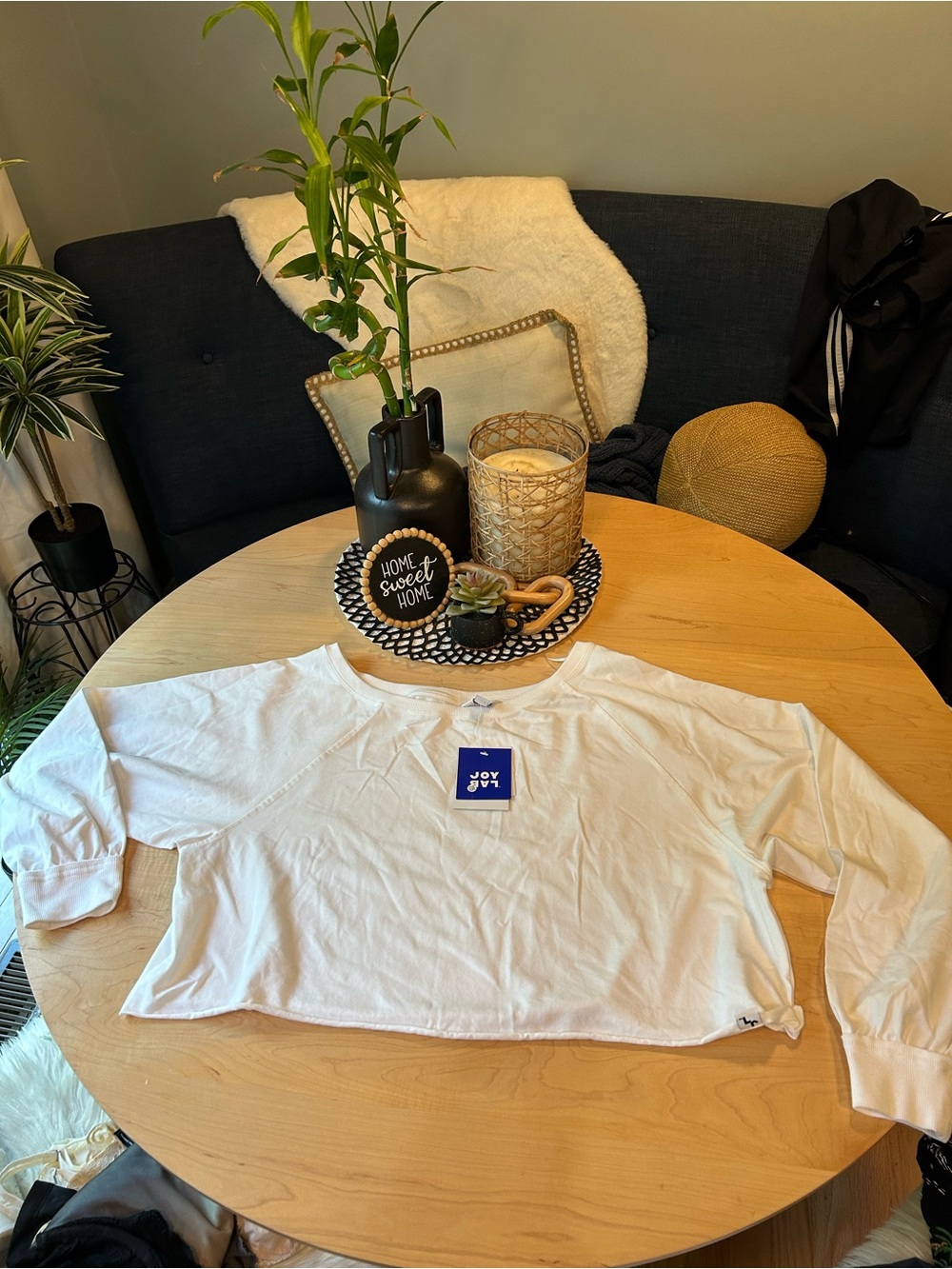 JoyLab Cropped Long Sleeve shirt XL